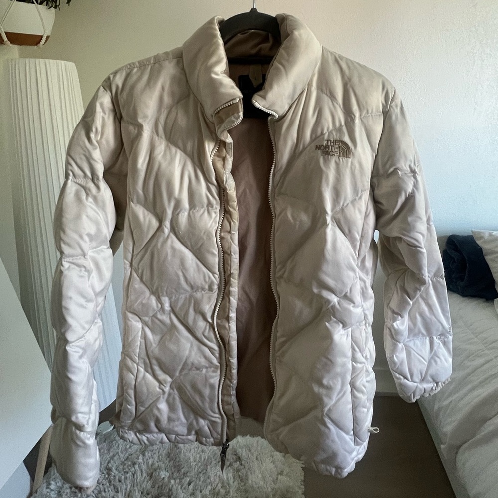 Women's Cream The north face jacket